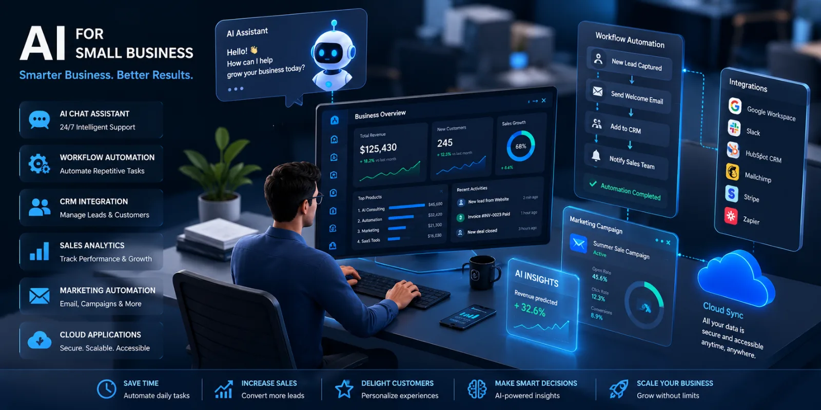 Best AI Use Cases for Small Businesses: Practical Ways to Save Time, Reduce Costs, and Grow Faster
